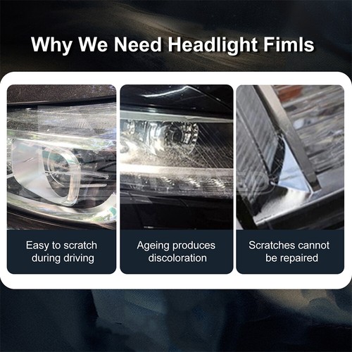 Front Headlight Precut Paint Protection Film PPF For Tesla Model 3 Highland 2024 - Picture 3 of 8
