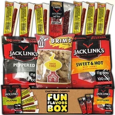 Beef Jerky Keto Pork Low Carb Care Package 11 Count Variety Pack Snack Gift Box