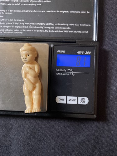 SELTEN 18. JAHRHUNDERT EDO SEHNSÜCHTIGER NETSUKE MANN HOCHDETAILLIERT 8,1 gms - Bild 7 von 8