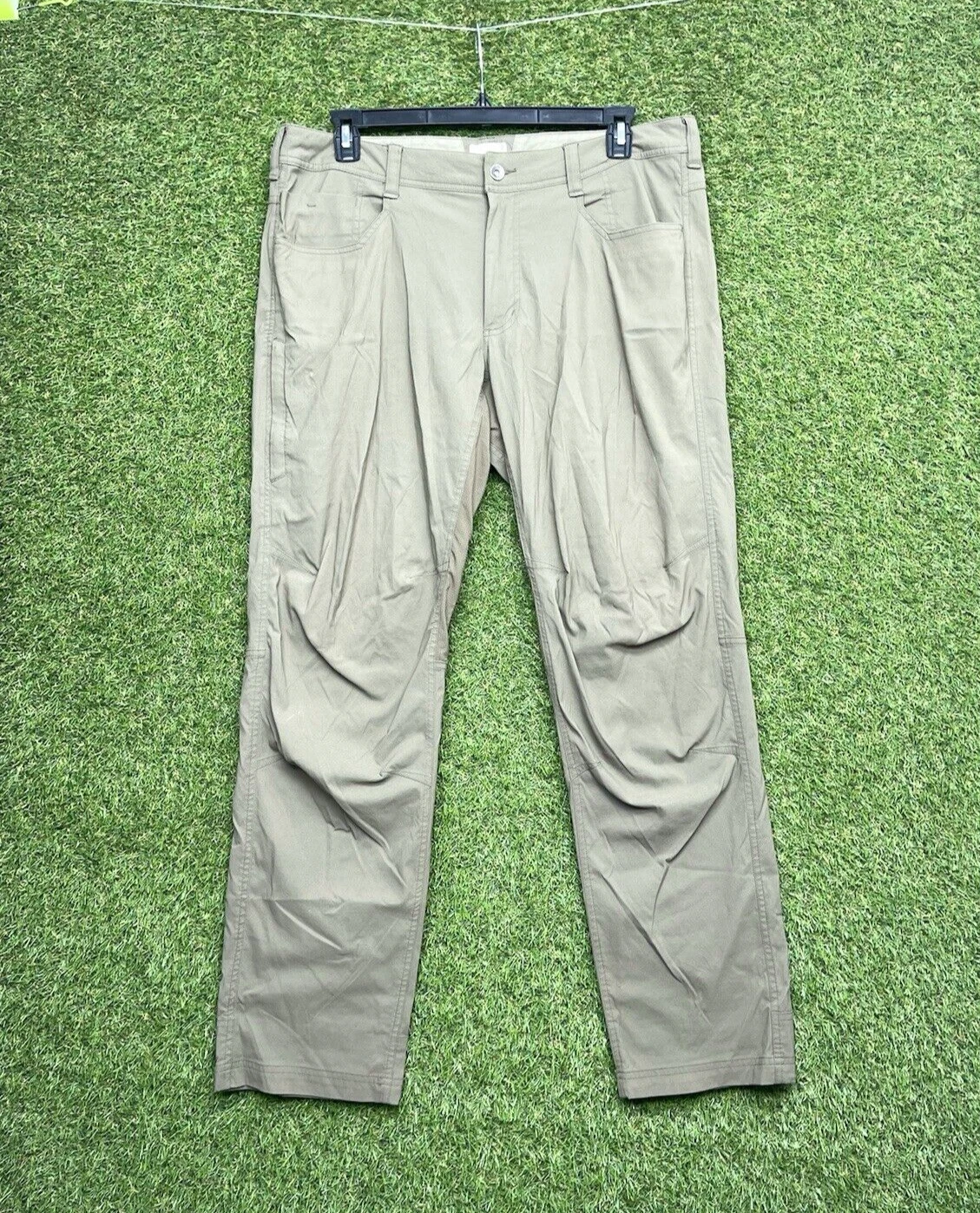 Marmot Hiking Pants Mens 36x32 Brown Workwear Outdoor Canvas Hiking 90s Camping