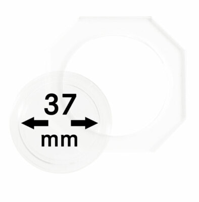 LINDNER Münzkapseln Innen-Ø 37 Mm – 10er-Pack, Hochglanz, Kratzfest, Für Sammler