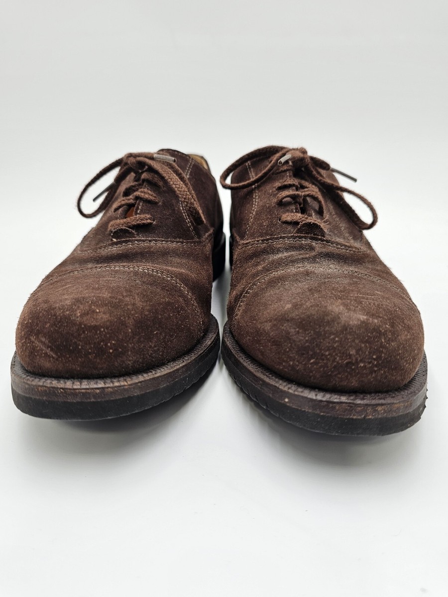 COLE HAAN Brown Suede Oxford Shoes Vintage Old Stock Made in  display picture 1