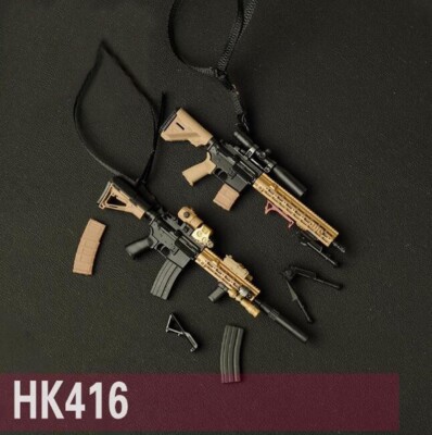 1/12 Soldier Accessories HK416 Assemble Gun DIY Model for 6