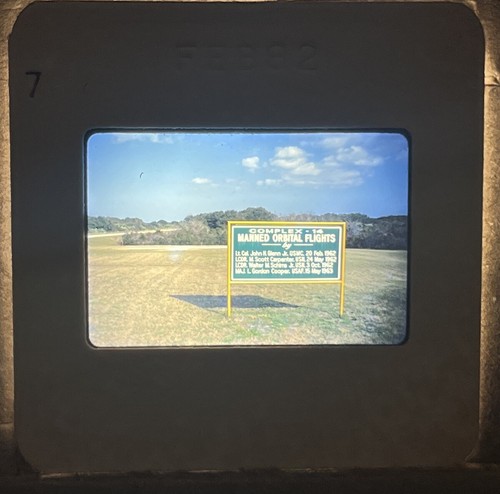 Vintage 35mm Slide Photo NASA Kennedy Space Center Complex 14 Sign 1982 - Picture 3 of 3