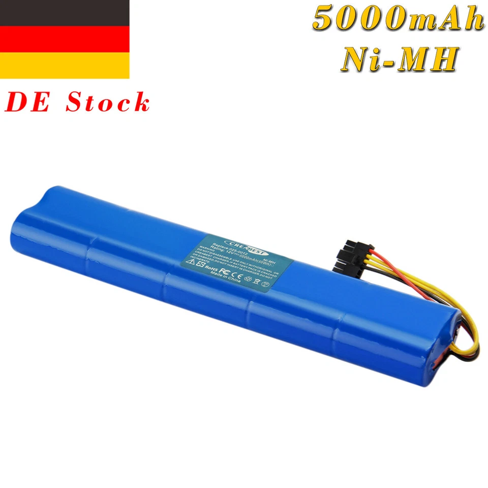CREABEST Akku Für Neato Botvac 5000mAH 12V Ni-MH Saugroboter 70 70D 70e 75 75D 80 80D 85D
