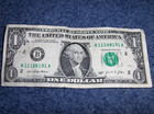 ONE DOLLAR FEDERAL RESERVE NOTE WITH FIVE-OF-A-KIND SERIAL NUMBER FREE SHIPPING! — photo 1