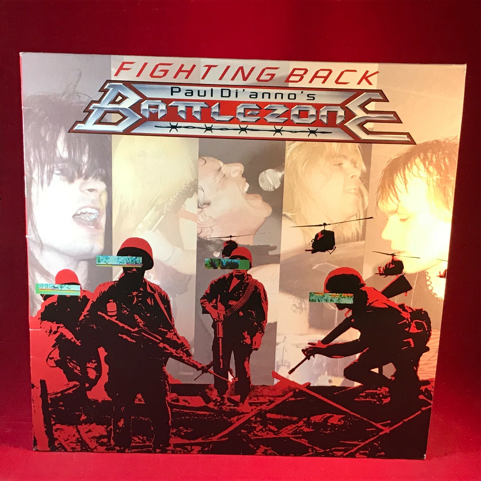 PAUL DIANNO BATTLEZONE Fighting Back 1986 UK vinyl LP debut original RAW POWER