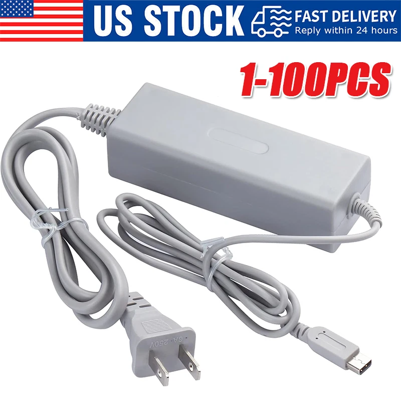 New Net - Adattatore AC Alimentatore Caricatore Caricabatteria Compatibile Con Nintendo Wii U Gamepad - Foto 9