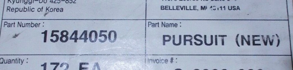 Fits; Pontiac Pursuit " PURSUIT " Decklid Trunk Emblem Nameplate 2005 2006 - Image 4 of 4