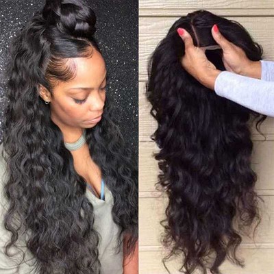 Malaysian Virgin Human Hair 150 Silk Top 360 Frontal Lace Wig