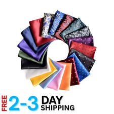 20-Pack Men's Handkerchiefs Set: Elegant Assorted Colors with Pocket Holder
