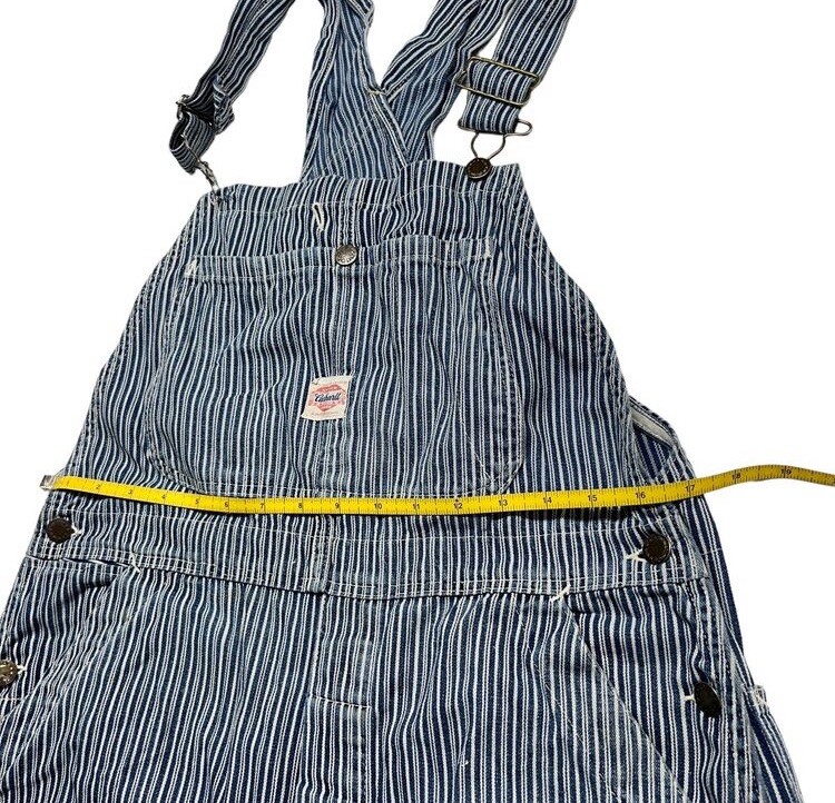 パンツ vintage carhartt hickory overall cz Vintage Carhartt Hickory Striped Carpenter Denim Pants