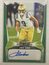 2023 Leaf Draft #BA-JB1 Jake Bobo Autographs Green