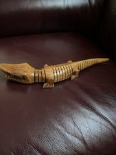 Hand Carved Wooden Crocodile