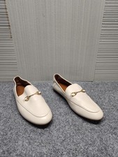 Coach Women Loafers 9B White Leather Slip On Horsebit Comfort Flat Shoes