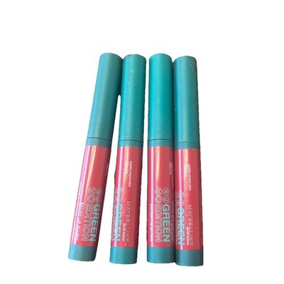 Maybelline 4-PACK Green Edition Balmy Lip Blush, Formulated Mango Oil, Dusk 006