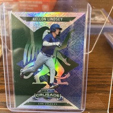 2025 Panini Crusade #39 Kellon Lindsey Green Crusade Parallel /249 Dodgers
