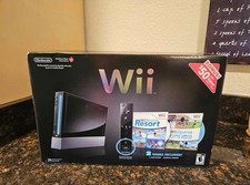 Nintendo Wii Console Black Wii Sports & Resort Bundle NEW