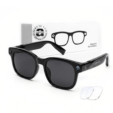 AI Smart Glasses 8MP HD Camera Bluetooth WiFi Android iOS Open Ear