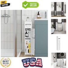 Storage Cabinet for Small Spaces, Over The Toilet Cabinet for Skinny Bathroom...
