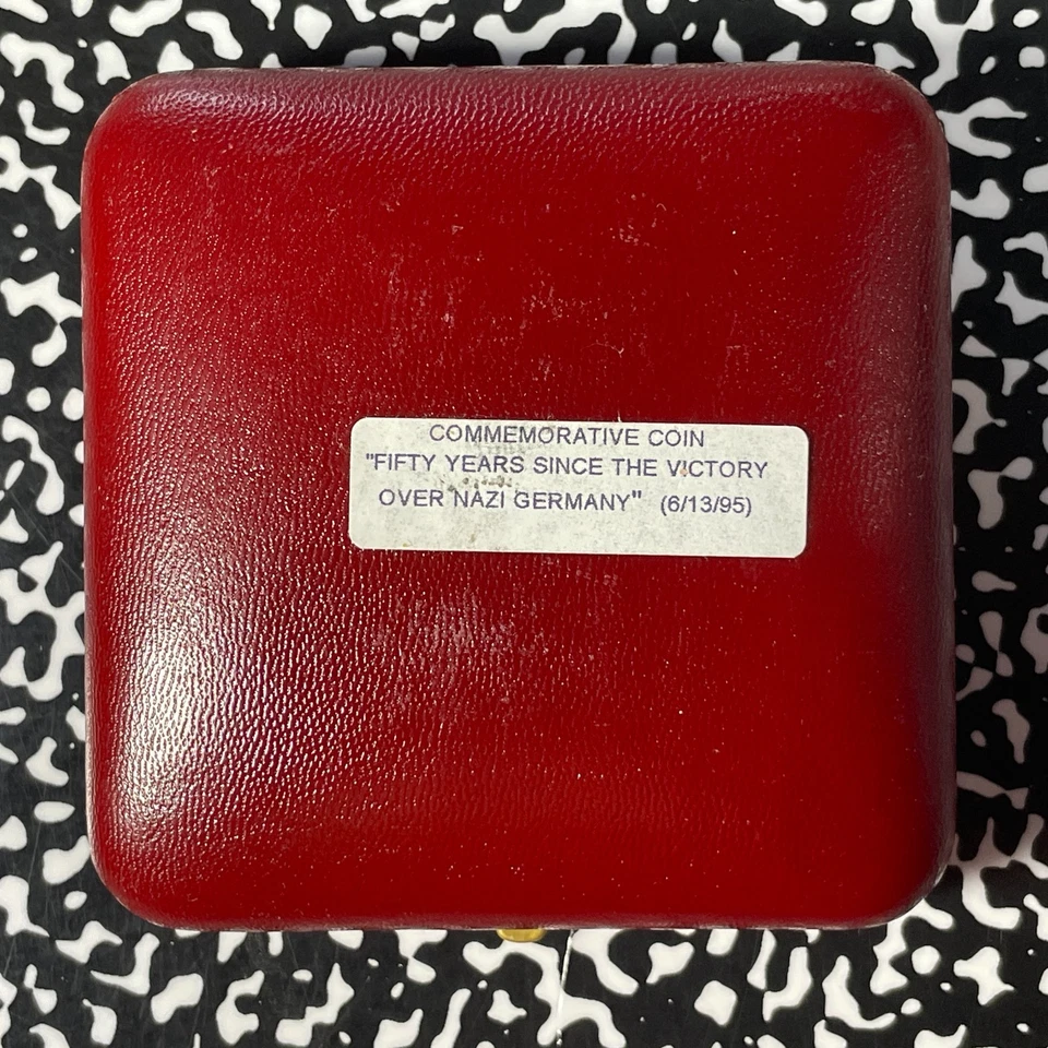 1995 Israel End Of WWII 2x Coin Proof Set Lot#B2920 Silver! With Case & C.O.A. - Image 4 of 4