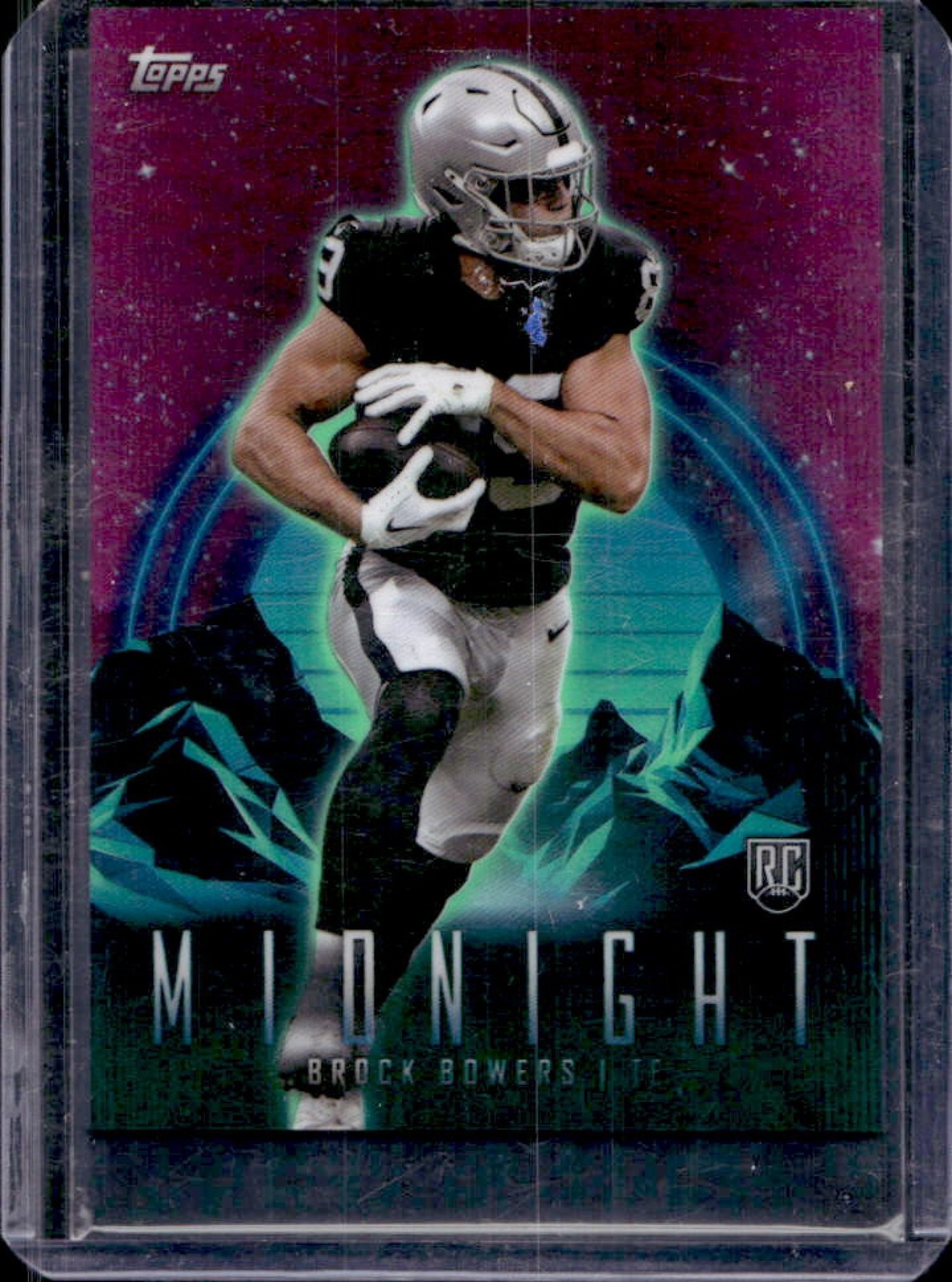 2024 Topps Midnight Brock Bowers RC Zodiac Rookie #49 Raiders