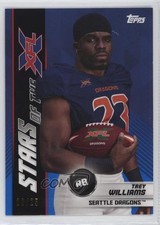 2020 Topps XFL Stars of the XFL Blue /25 Trey Williams #17 0g0