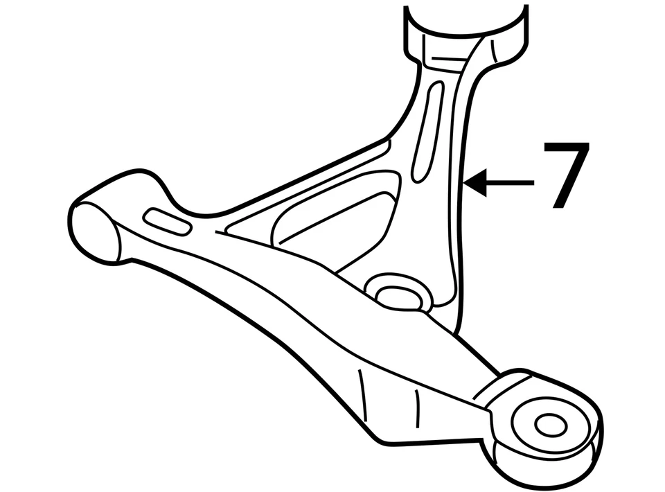 Brazo de control Stratus Chrysler Dodge Sebring 2001-2002 4764500ag - nuevo fabricante de equipos originales Foto 3 de 3