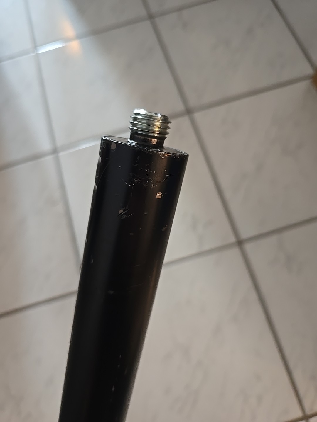 K&M 21337 Adjustable M20 Threaded Speaker Pole - 35.6 to 57-inch - Black