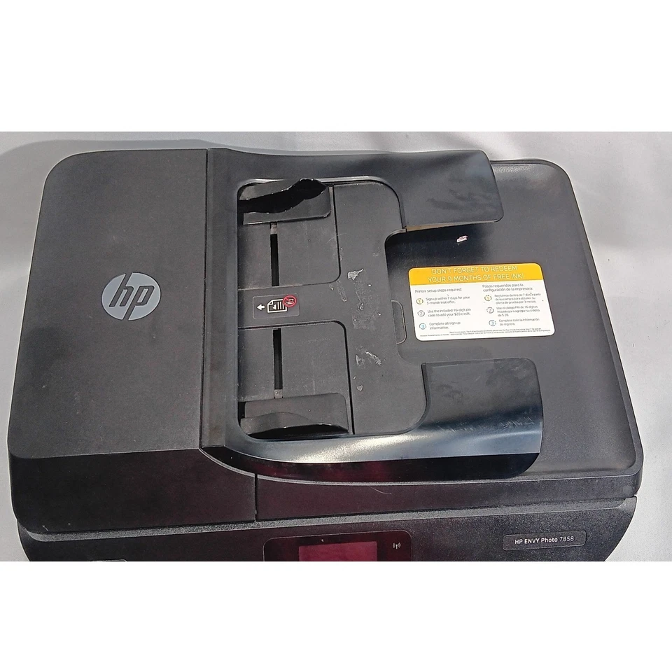 HP ENVY Photo 7858 All-in-One Wireless Printer Scanner CopierFaxPhotoDock/Repair - Image 2 of 4