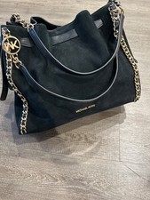 New Michael Kors  Mina Large Suede Chain Shou...