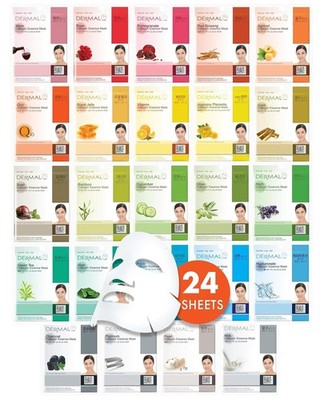 DERMAL 24 Combo Pack Made in Korea Facial Mask   20+ Years of K-Beauty