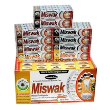 MISWAK Toothpaste 2–6 pack 5 in 1 Essential 100% Fluoride Free & Vegetable Base