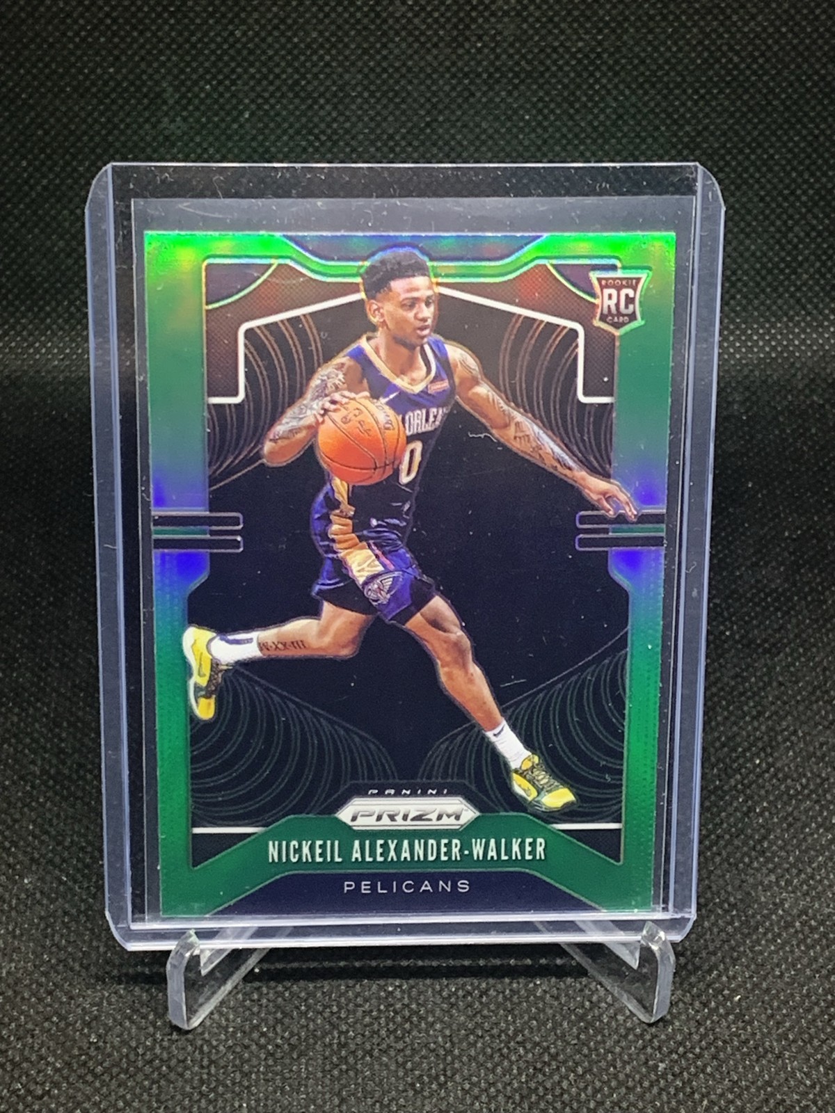 2019-20 Prizm Nickeil Alexander-Walker #263 Green Prizm RC Pelicans Hawks