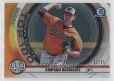 2020 Bowman Scouts Top 100 Chrome Orange Refractor 23/25 Grayson Rodriguez uk2