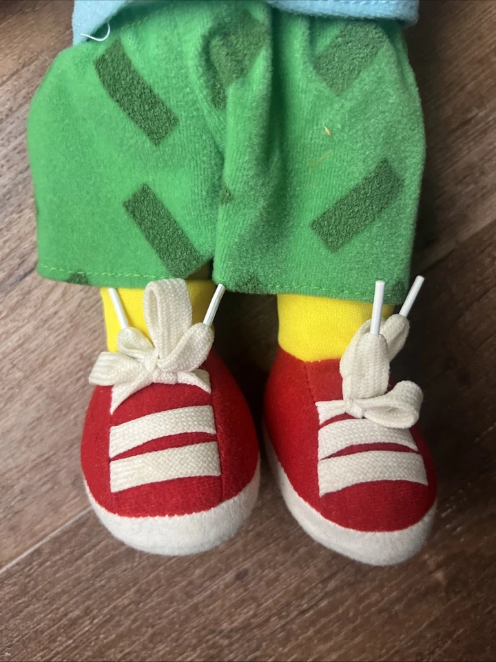 Muñeco de peluche vintage Rugrats Chuckie Finster Y2K 2002 Nanco retro Nickelodeon Kiss Foto 4 de 4