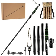 Tactical Survival Hiking Stick - Collapsible Retractable Walking Staff, Outdo...