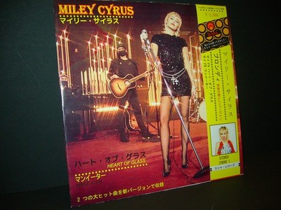 MILEY CYRUS Heart Of A Glass rare 7'' 45rpm Ltd. Edn. Susha Japan Blondie Cover