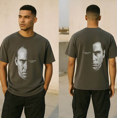 Face/Off Shirt 90s Action Movie Tee Cage Travolta Two-Sided Distressed Gift