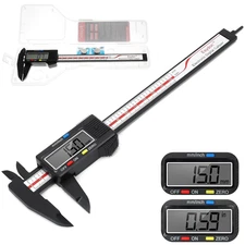 Digital Caliper,  Upgraded Calipers 6 Inch, Measuring Tool, Electronic Ruler, wi