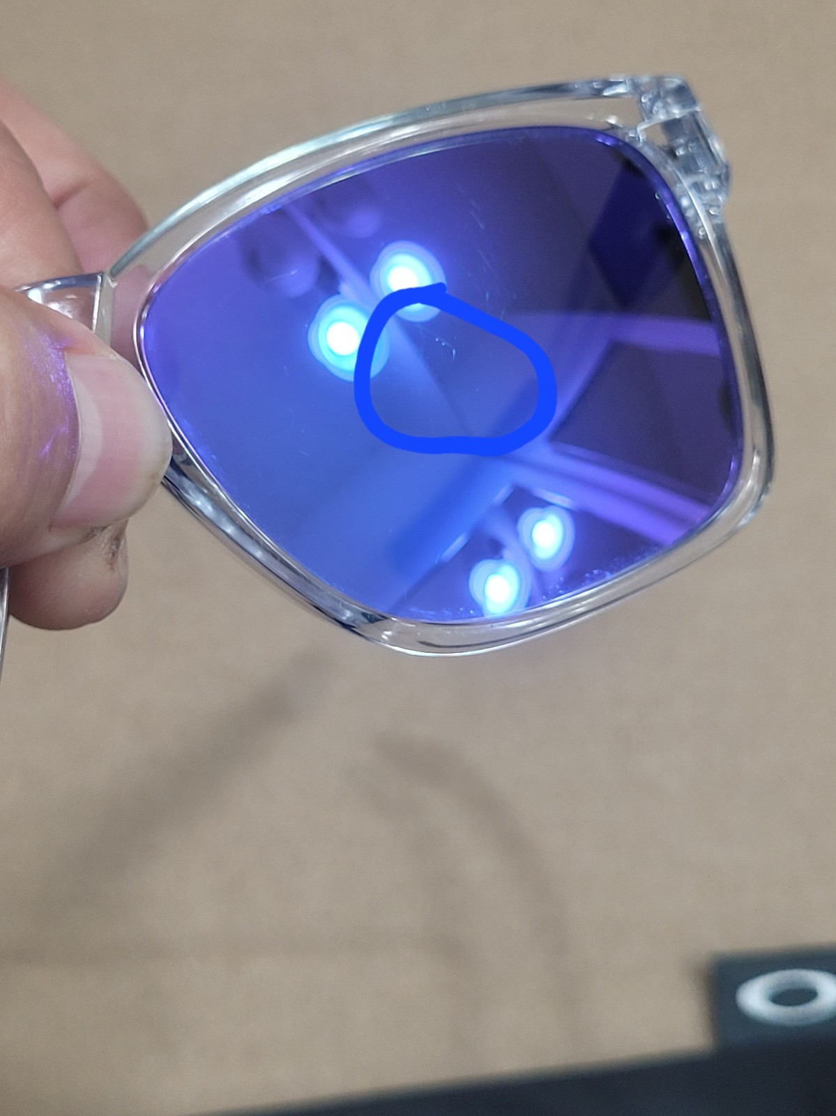 AUTHENTIC OAKLEY CATALYST CLEAR WITH VIOLET IRIDI… - image 8
