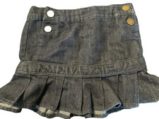 baby Gap NWT Girl's 5T Dark Denim Pleated Jean Skirt
