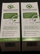SWIM COUNT  Sperm Quality Test Kit with  Easy to Read At Home test 2 Boxes