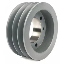 1/2 In To 1-5/8 In Quick Detachable Bushed Bore 3 Groove V-Belt Pulley 4.55 In