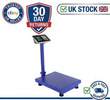 300KG Digital Platform Scale LCD Floor Postal Weighing Machine Blue