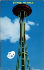 1962 Seattle World's Fair Space Needle Postcard - Century 21 Exposition