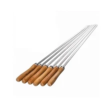 Flat Skewers for Kabobs Stainless Steel Kebab Skewers for Grilling 16.5 Inch ...