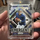 2025 Panini Prizm Football Emergent Rookie Disco Jaxson Dart #6 New York Giants