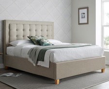 Ottoman Bed, Brandon Fabric Bed in 2 Colour, 2 Size with 4 Mattress Options