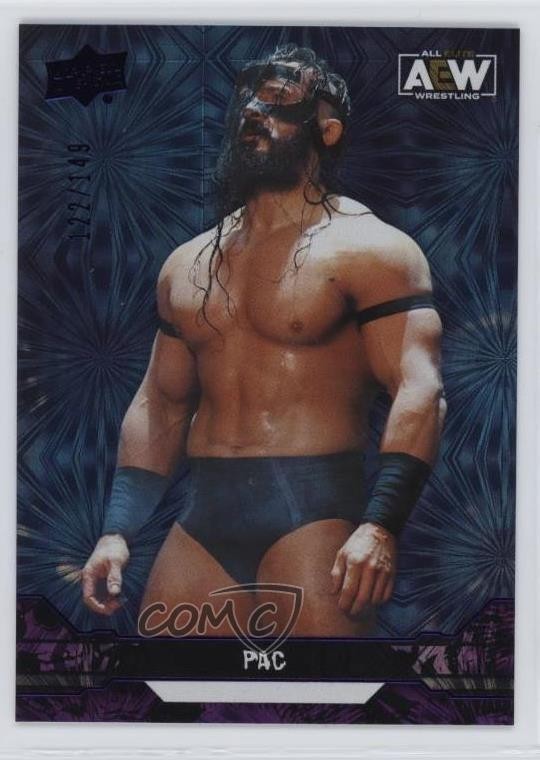 2023 Upper Deck AEW All Elite Wrestling Purple Pyro 122/149 Pac #40 4om